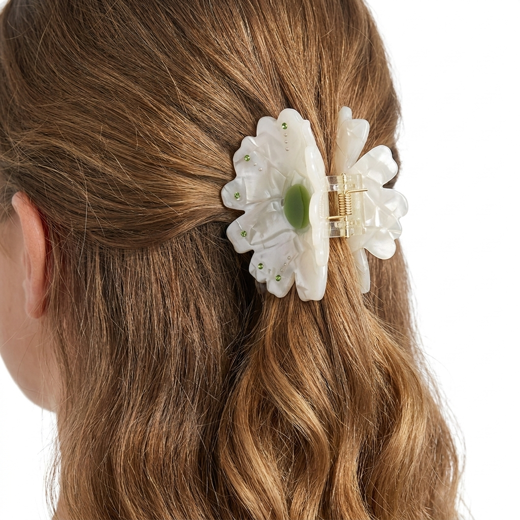 Pince à cheveux fleurs 022