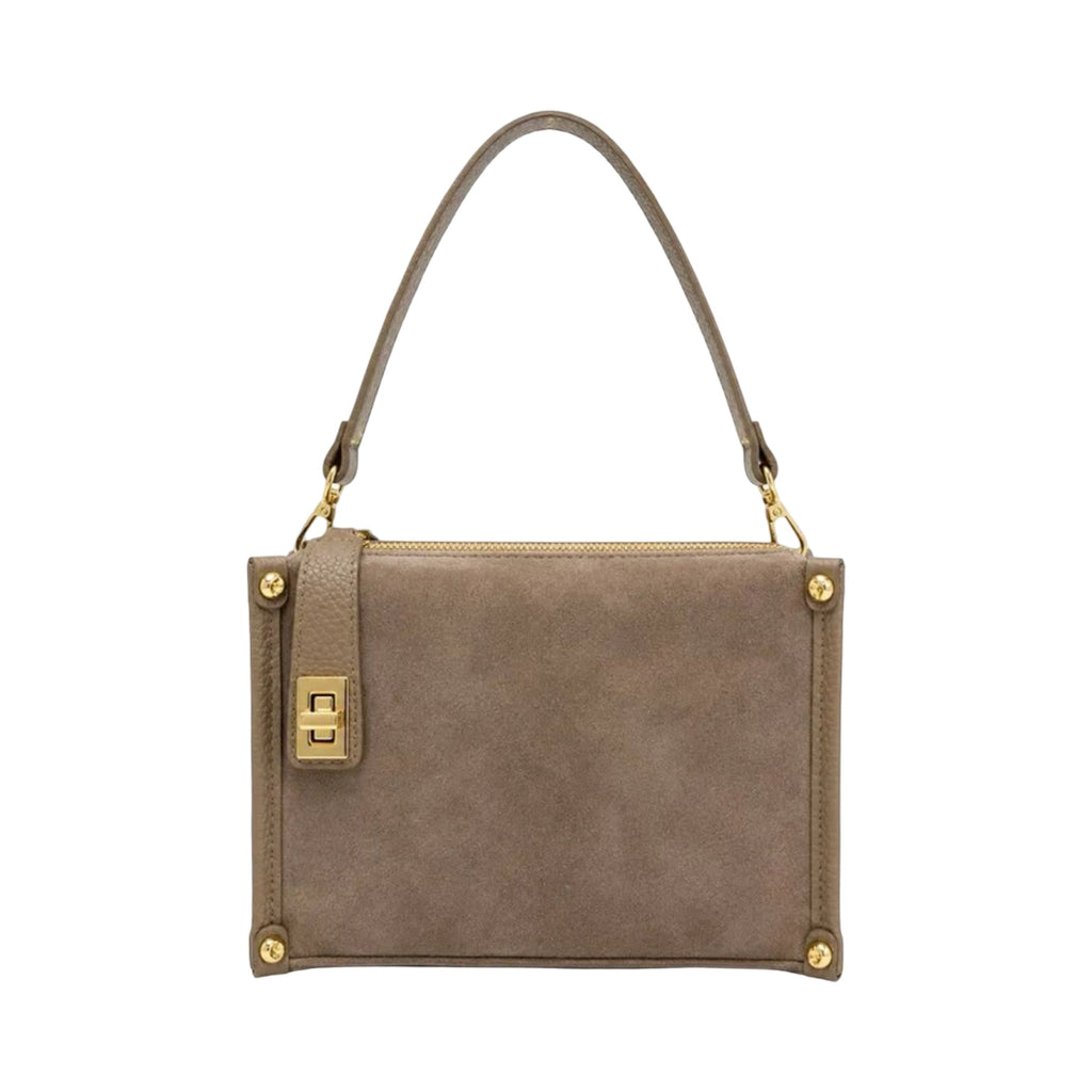 Petit Sac Carré en Cuir Suède Louise