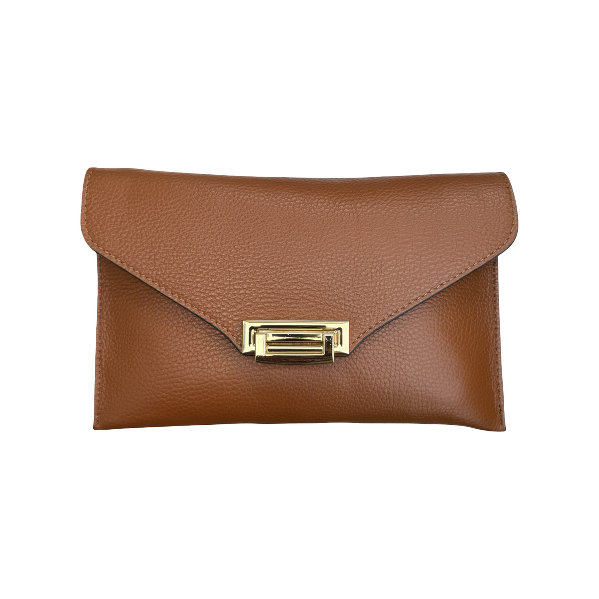Pochette en Cuir Grainé Chaînette
