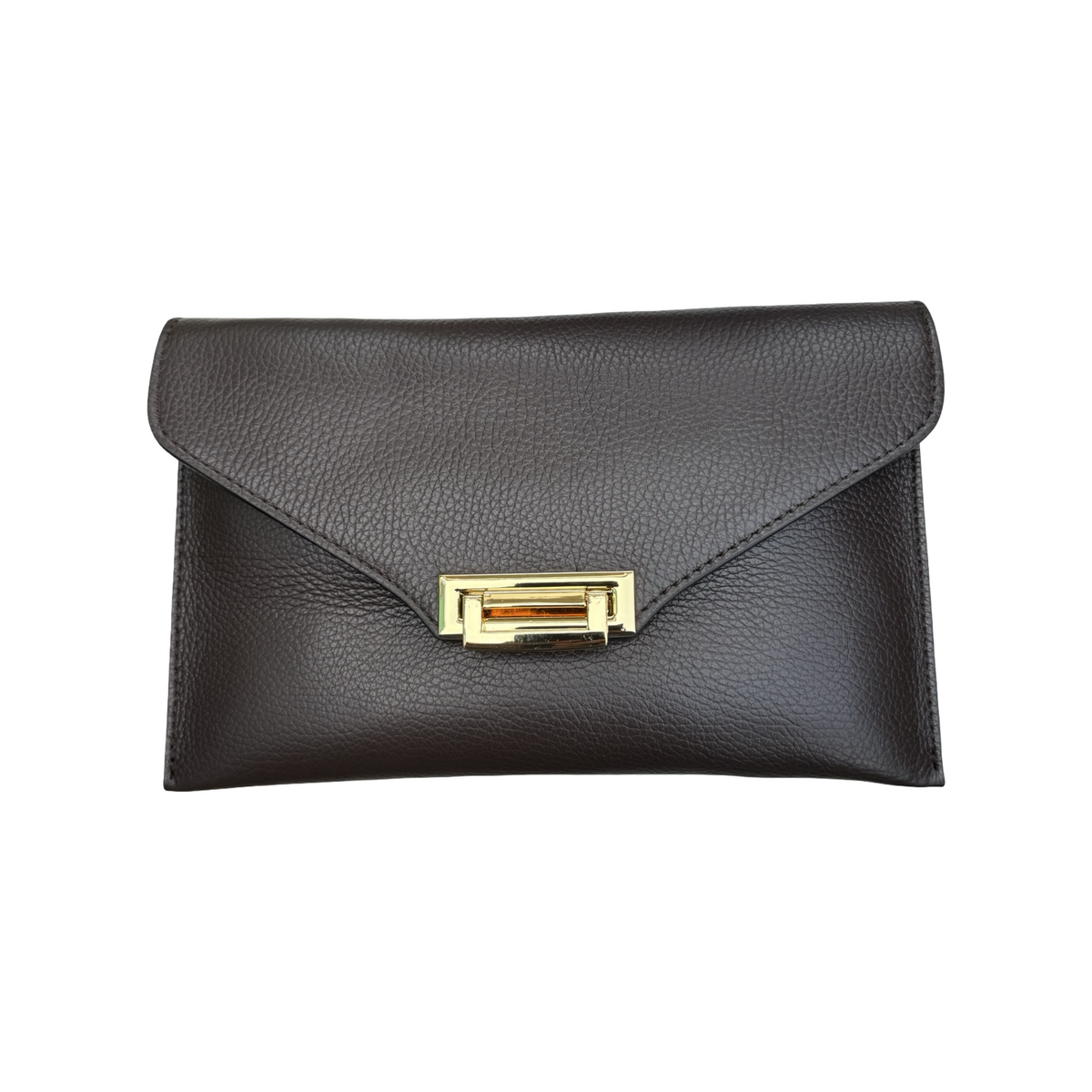 Pochette en Cuir Grainé Chaînette