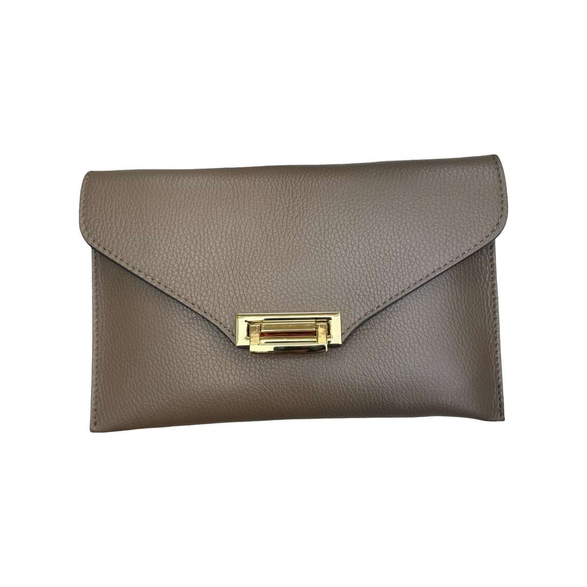Pochette en Cuir Grainé Chaînette
