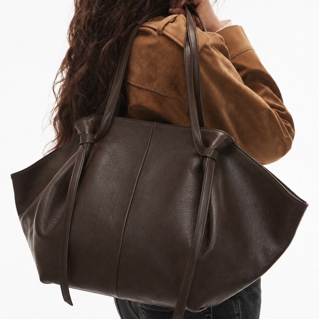 SAC CUIR GRAINÉ SHOPPING