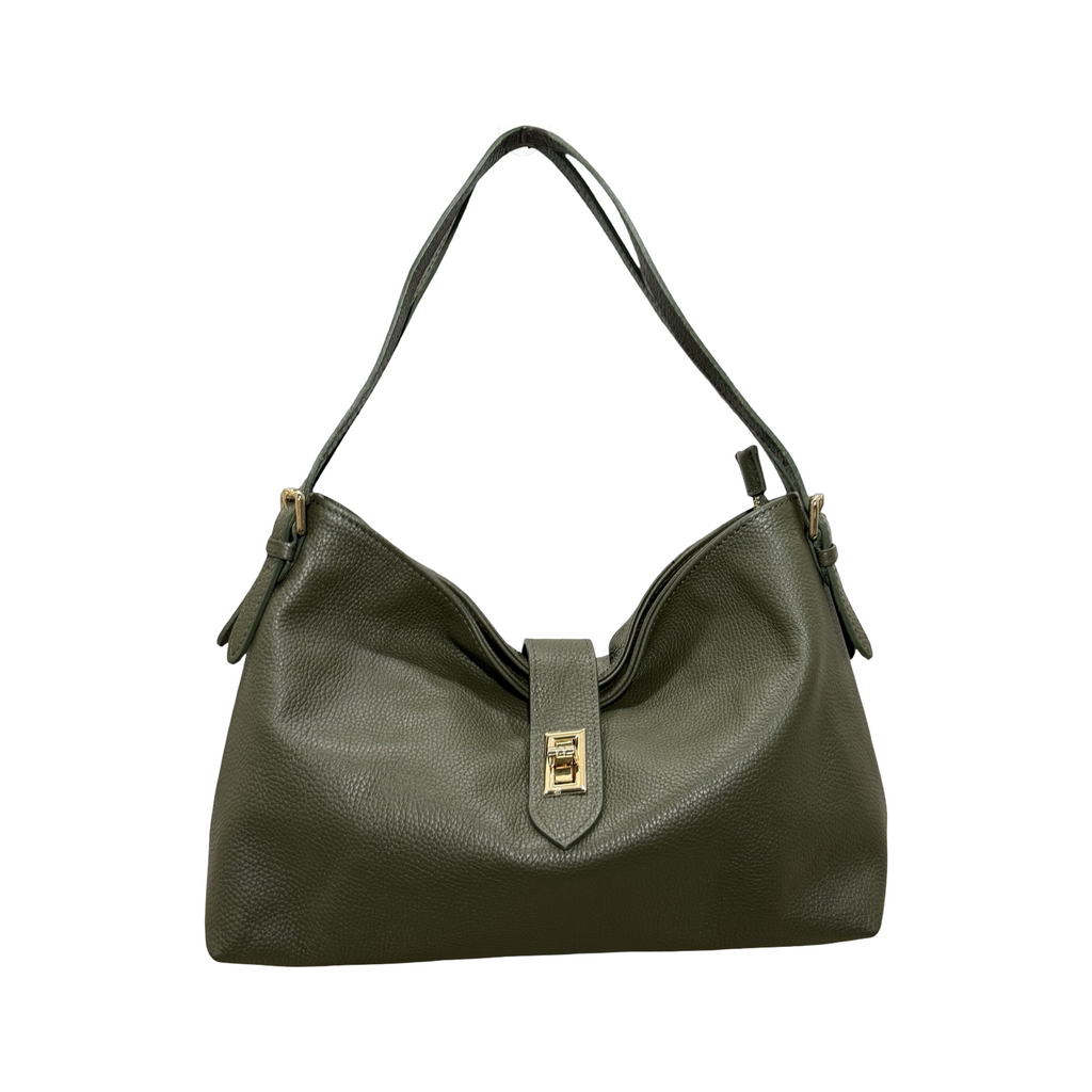 Sac à Épaule en Cuir Grainé Alix