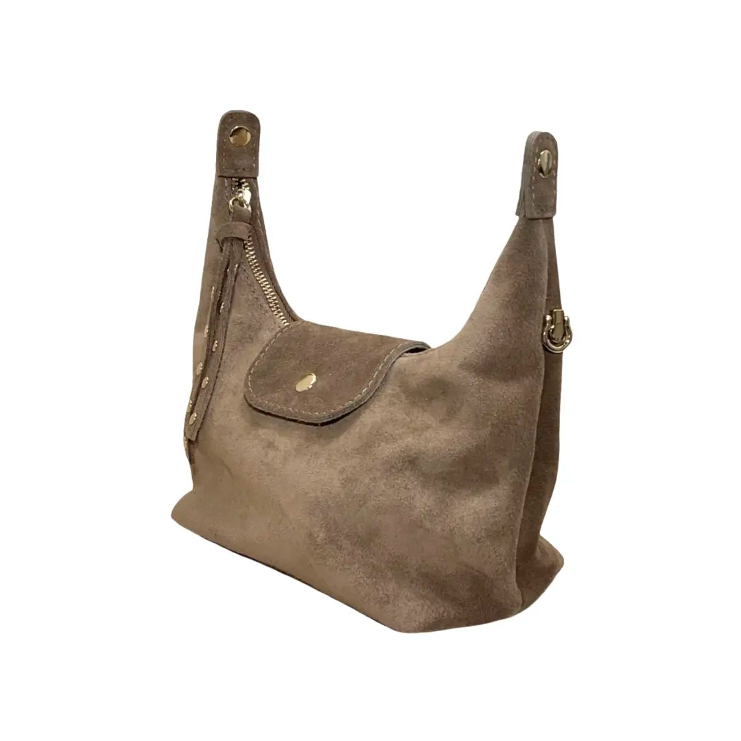 Sac à Bandoulière en Cuir Suède Lalala