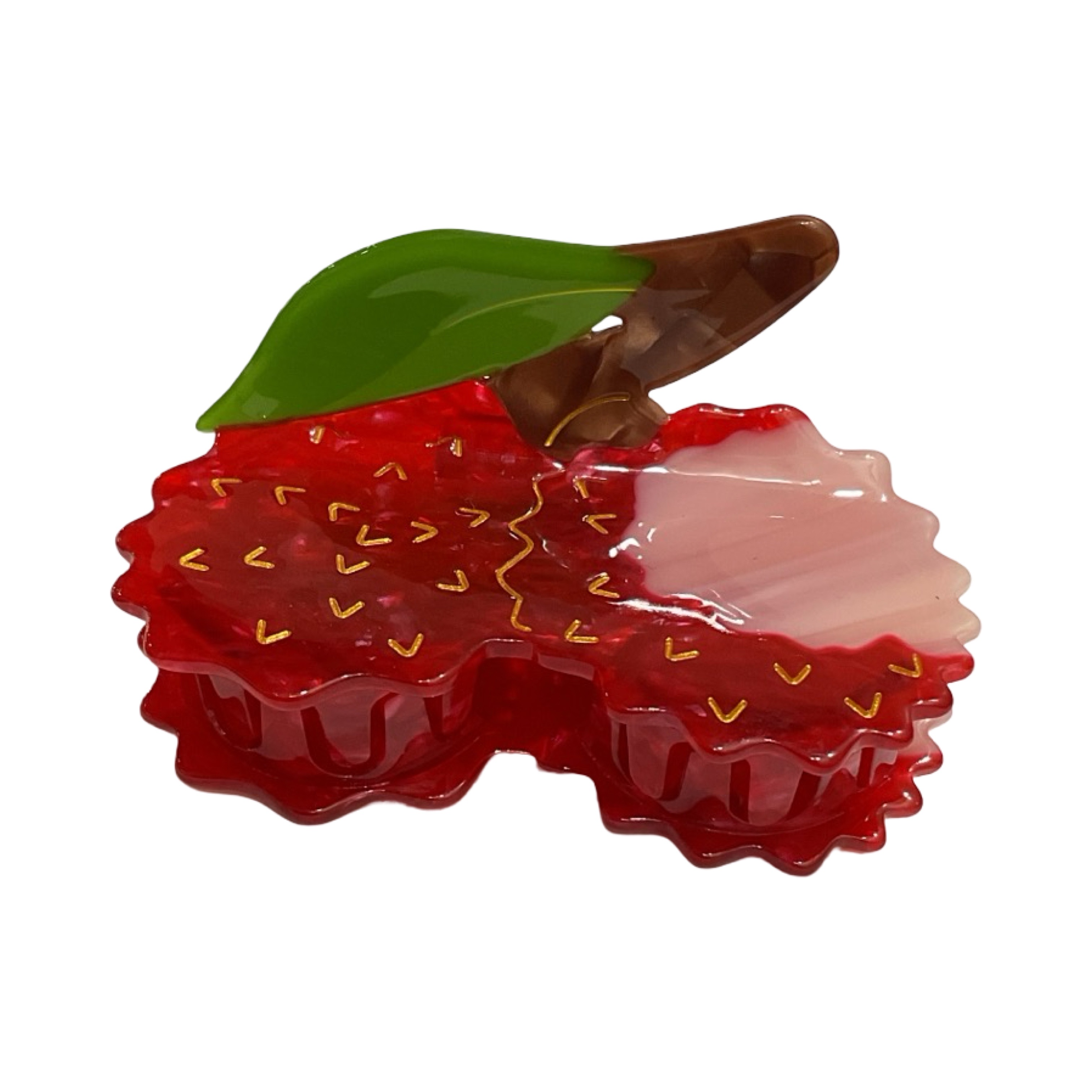 Pince à cheveux cerise 002