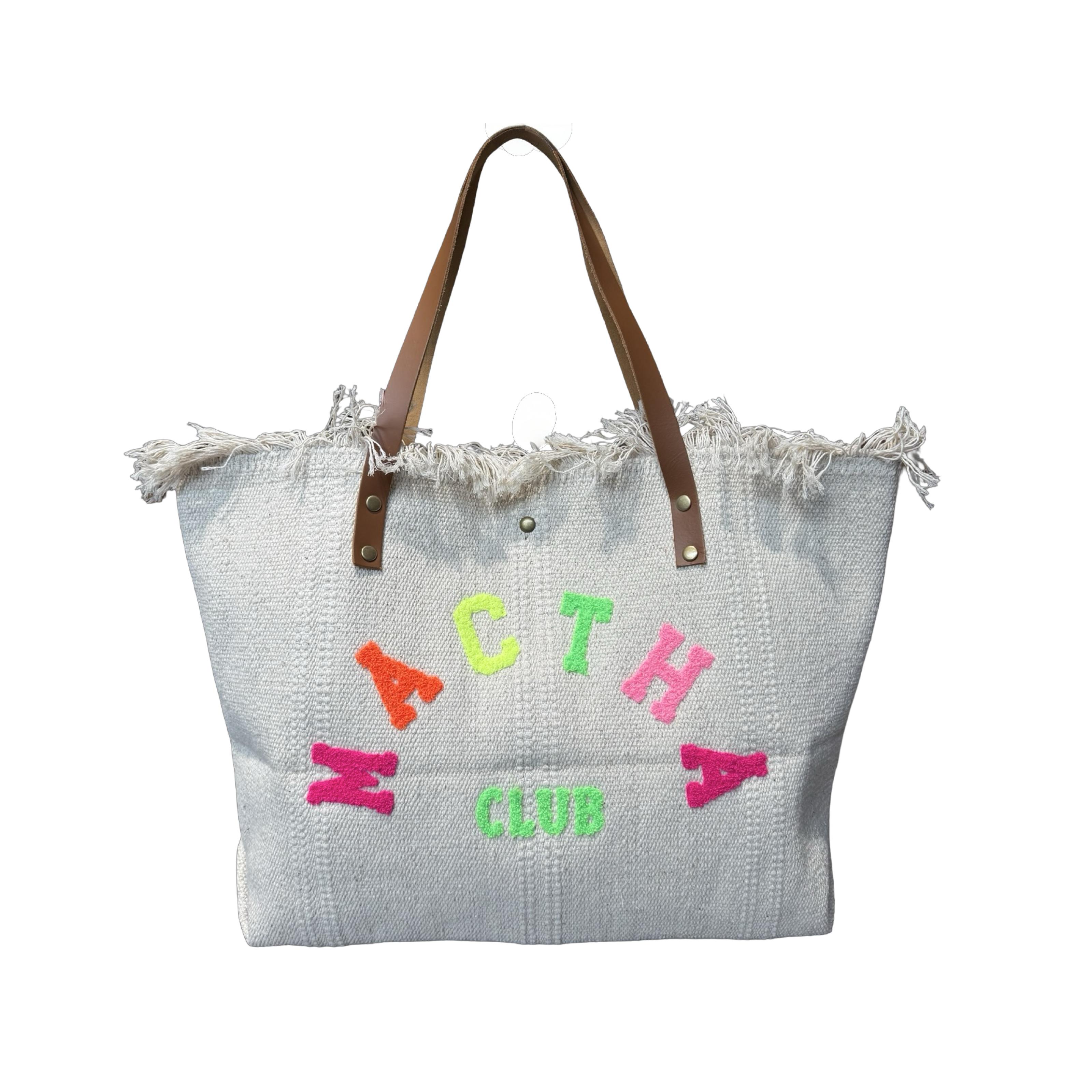 Sac Coton Garni Cuir Mactha Club
